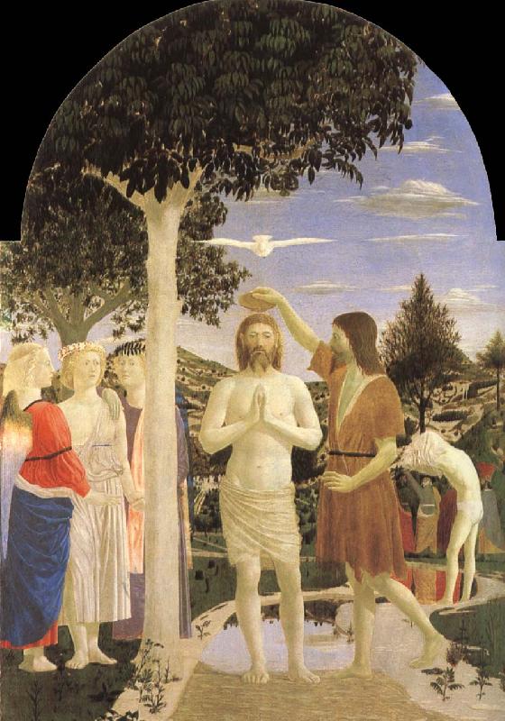 Piero della Francesca Christ-s baptism oil painting picture
